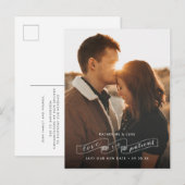 Liefde is Patiënt de huwelijksdatum wijzigen Aankondigingskaart (Voorkant / Achterkant)