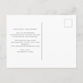 Liefde is Patiënt de huwelijksdatum wijzigen Aankondigingskaart (Achterkant)