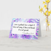 Liefde is patiënt kaart (Gele Bloem)