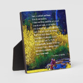 Liefde is patiënt: koppel in het park fotoplaat (Voorkant)