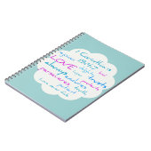 Liefde is patiënt, liefde is aardig notitieboek (Linkerzijde)