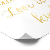 Liefde is patiënt, liefde is kunst afdrukken poster (Hoek)