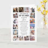 Liefde is Patiënt Milestone Jubileum Foto Kaart (Gele Bloem)