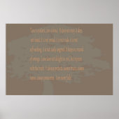 Liefde is Patiënt, moderne vintage Poster (Voorkant)