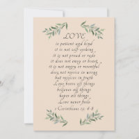 Liefde is patiënt platte kaart