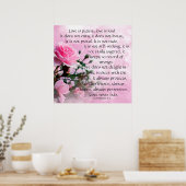 Liefde is patiënt poster (Keuken)