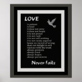 Liefde is patiënt ** Poster Art Print (Voorkant)