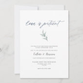 Liefde is Patiënt Verander de datum van Waterverf Kaart (Voorkant)