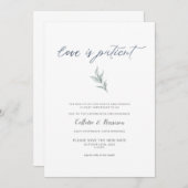 Liefde is Patiënt Verander de datum van Waterverf Kaart (Voorkant / Achterkant)