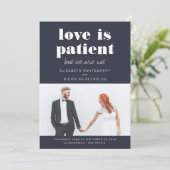 Liefde is patiënt we zijn niet | Aankondiging van  (Staand voorkant)