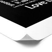 Liefde is Patient White Border unframed of framed Poster (Hoek)