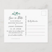 Liefde is Patiënt Zwart Script Foto Opslaan Onze D Aankondigingskaart (Achterkant)