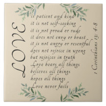 Liefde is patiëntenkeramische Tegel