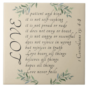 Liefde is patiëntenkeramische Tegel Tegeltje