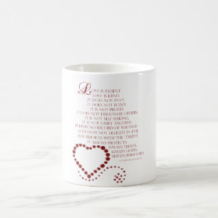 Liefde is patiëntenliefde is soort 1 Corinthians  Koffiemok
