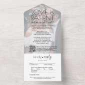 Liefde is Patiëntenontvangst Foto QR Code All In One Uitnodiging (Binnen)