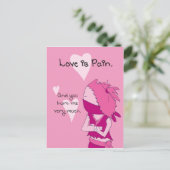 Liefde is pijn - Keiko valentijn Feestdagenkaart (Staand voorkant)