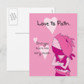 Liefde is pijn - Keiko valentijn Feestdagenkaart (Voorkant / Achterkant)