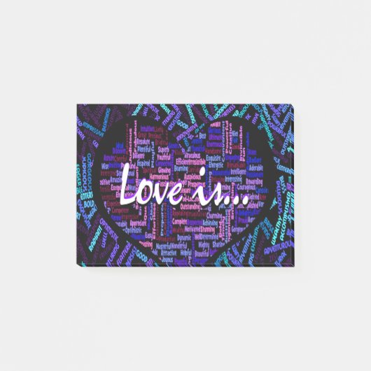 Liefde is... post-it® notes (Voorkant)