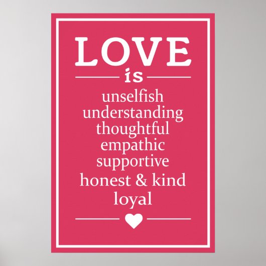 Liefde is ... poster (Voorkant)