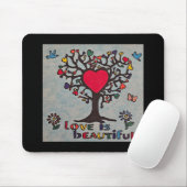 Liefde is prachtig muismat (Met muis)