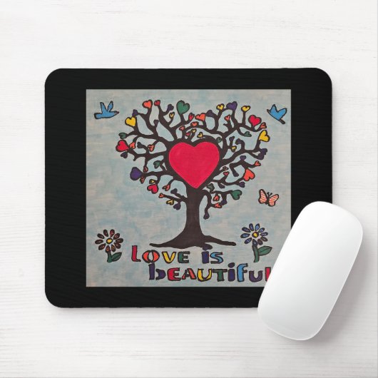 Liefde is prachtig muismat (Met muis)