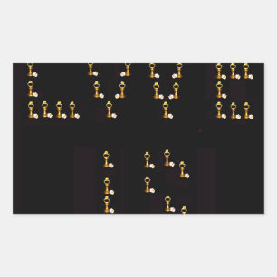 Liefde is rechthoekige sticker