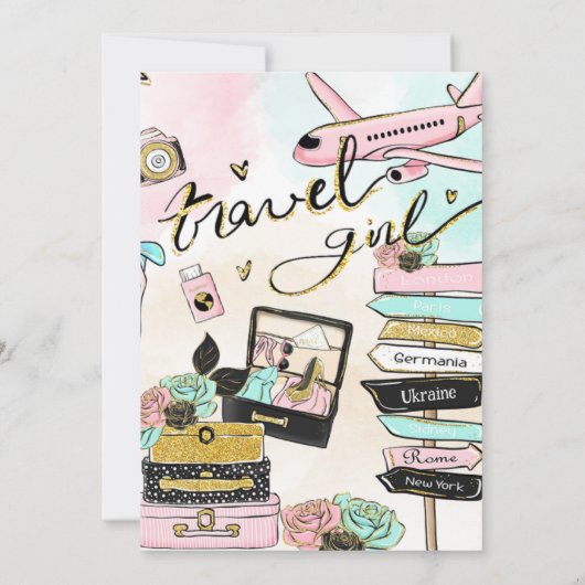 Liefde is reis van Miss naar Mrs Vrijgezellenfeest Kaart (Achterkant)