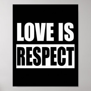 Liefde is respect Draag Oranje dag van belangenbeh Poster