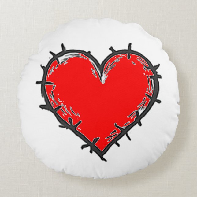 Liefde is rond kussen (Voorkant)