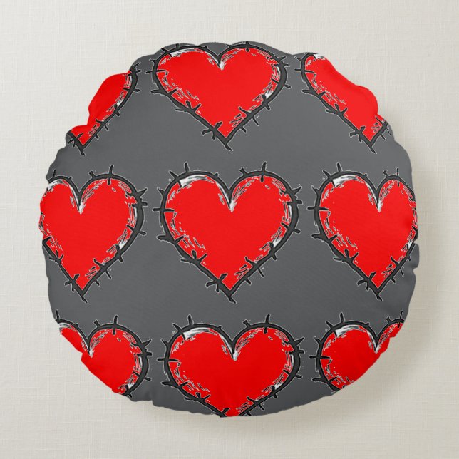 Liefde is rond kussen (Voorkant)