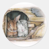 Liefde is... ronde sticker (Voorkant)