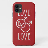 Liefde is rood Case-Mate iPhone case (Achterkant)