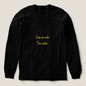 Liefde is schattig. Ik ben schattiger. Tri-Blend Shirt (Voorkant)