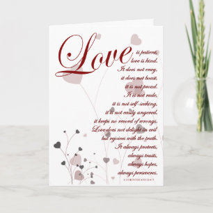Liefde is Schriftuur Huwelijksgelukwensen Kaart