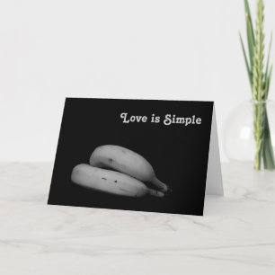 "Liefde is Simpel" Aanpasbare Kunst Foto Feestdagen Kaart