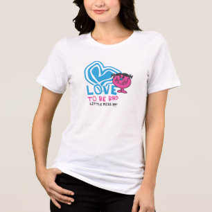 Liefde is slecht Vervormd hart Tri-Blend Shirt