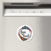 Liefde is standaard, 2¼-inch cirkelmagneet magneet (Insitu (Vaatwasser))