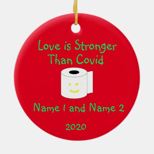 Liefde is sterker dan gepersonaliseerde Ornamenten (Achterkant)