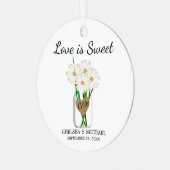 Liefde is Sweet Ceramic Ornament (Voorkant links)