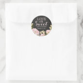 Liefde is Sweet Chalkboard bruiloft Sticker (Tas)