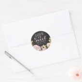 Liefde is Sweet Chalkboard bruiloft Sticker (Envelop)