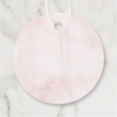 Liefde is Sweet Custom Bruiloft Snoep Roze Waterve Bedankjes Labels (Achterkant)