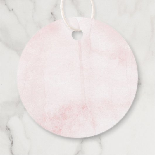 Liefde is Sweet Custom Bruiloft Snoep Roze Waterve Bedankjes Labels (Achterkant)