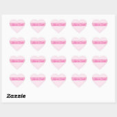Liefde is Sweet Custom Text Valentijn Heart Hart Sticker (Vel)