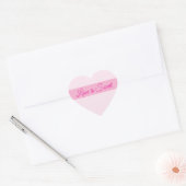 Liefde is Sweet Custom Text Valentijn Heart Hart Sticker (Envelop)