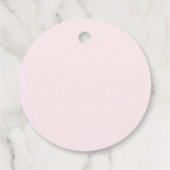 Liefde is Sweet Custom Wedding Snoep Roze Bedankjes Labels (Achterkant)