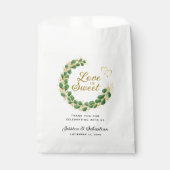 Liefde is sweet Elegant Eucalyptus Weddenschap Dan Bedankzakje (Voorkant)