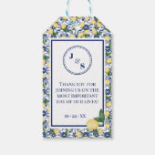Liefde is Sweet Lemons Wedding Snoep Favor Gift La Cadeaulabel (Achterkant)