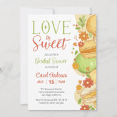 Liefde is Sweet Pastel Macaron Floral Vrijgezellen Kaart (Voorkant)